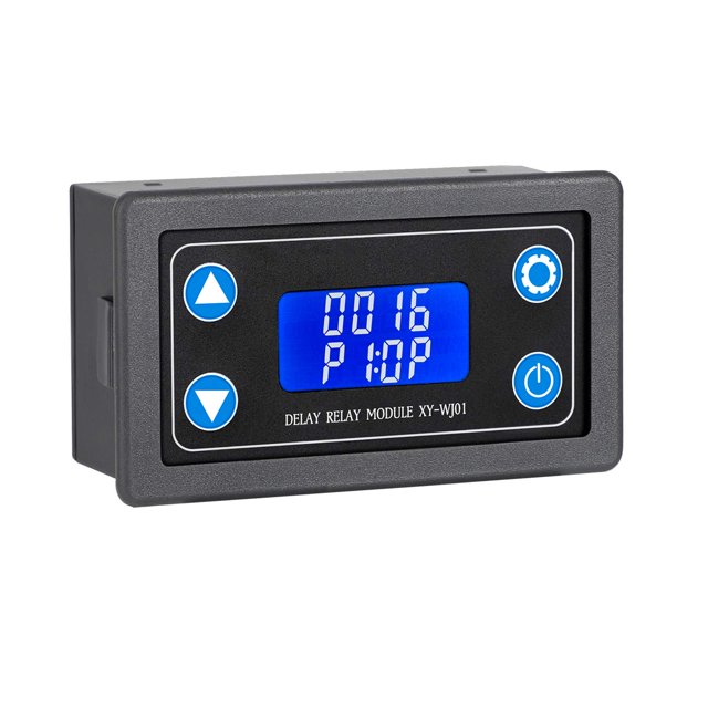 Módulo de relé de retardo DROK DC 6-30 V, temporizador de 0,01 a 9999 min, 50 mA