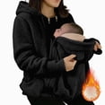 thumbnail image 4 of NOLDARES Cat Pouch Hoodie Kitten Puppy Holder Pullover Top Large Pouch Pet Carrier Sweatshirt for Women,Black,L, 4 of 7