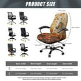 thumbnail image 6 of Xoenoiee Horse Flower Print Office Chair Cover Universal Chair Seat Covers Stretchable Computer Chair Slipcover Remove Washable Rotating Desk Chair Protector, L, 6 of 6