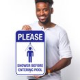 thumbnail image 2 of Pool Sign, Please Shower Before Entering Pool Sign,, 2 of 8