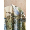 thumbnail image 6 of Women's Vintage Floral Print Draped Neck Layered Ruffle Hem Maxi Dress, Vacation Summer Style, 6 of 6