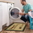 thumbnail image 4 of Ottomanson Laundry Collection Non-Slip Rubberback 2x5 Laundry Room Runner Rug, 20" x 59", Beige Laundry, 4 of 9