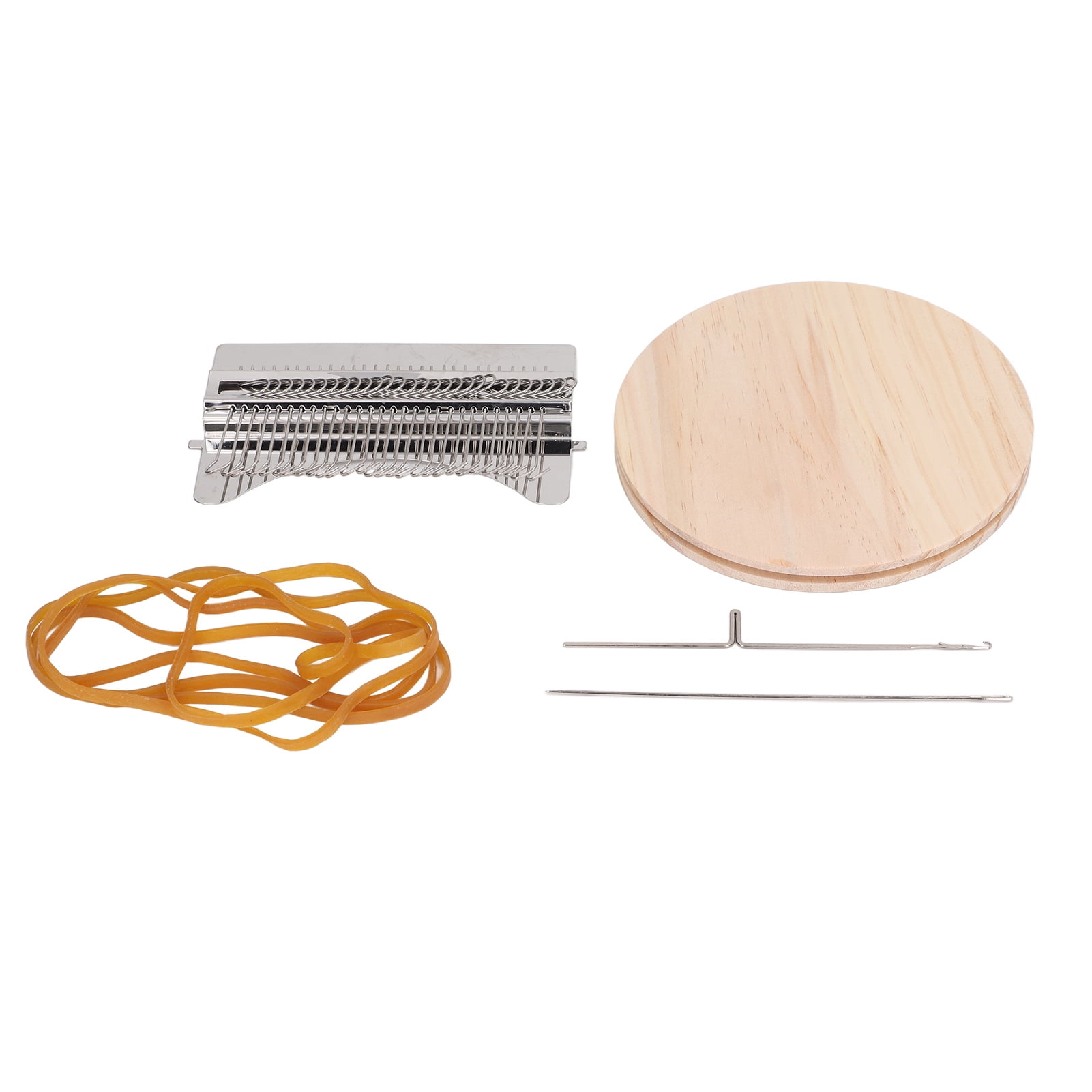 28 Hooks Darning Mini Loom Machine, Small Speedweve Weaving Loom Wooden Weaving Frame Loom, Hand Craft DIY Weaving Repair Tool for Jeans,Socks and Clothes