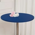 thumbnail image 1 of Lot de 2 Nappe Ronde Ajustée Bleue pour Table de Cocktail Couverture de Table Pliante en Spandex Élastique Extensible 24 Pouces, 1 of 8