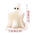 thumbnail image 3 of Halloween Ghost Candle Figurine Decor, Cute Spooky Wax Centerpiece Ornament Stable Base, Tabletop Party Home Display for Halloween Haunted House Decoration, 3 of 8