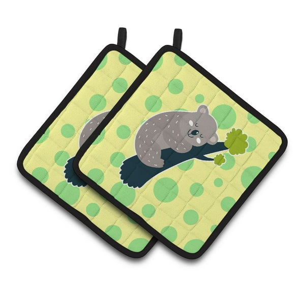 Caroline's Treasures Koala Naptime Pair of Pot Holders