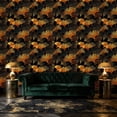 thumbnail image 3 of Peel and Stick Wallpaper Elegant Black Gold Ginkgo Leaf Design Wall Mural 17.7in x 9.8ft Self Adhesive Removable Wall Paper Renter Friendly Wallpaper for Nursery Bedroom Cabinets, 3 of 8