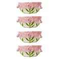 thumbnail image 1 of Juego 4 Bowl Galerias El Triunfo Porcelana Blanca Diseño Flores Rosas 12cm, 1 of 5