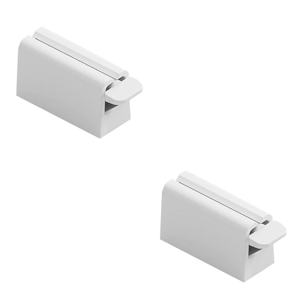Bewildely Exprimidor de de Exprimidor de tubo antideslizante de plástico Dispensador de de portátil para baño, blanco Blanco 2piezas Bewildely CBP153673