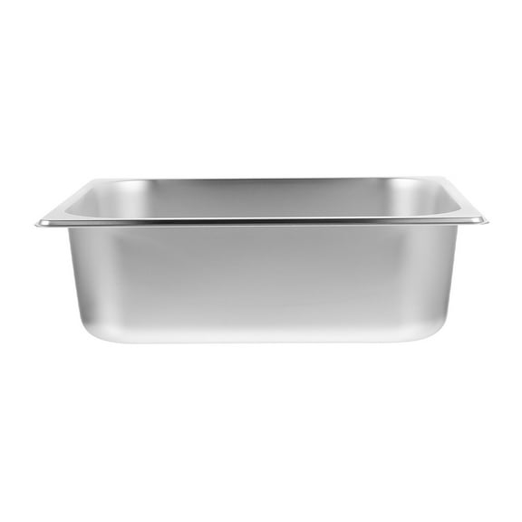 BESTYASH Stainless Steel Rectangular Food Pan Set for Kitchen and Party Use, Serving Tray