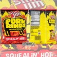 Slim Jim Fried Pork Rinds Chicharrones Bulk Pack Squealin' Hot 6