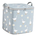 thumbnail image 3 of Bolsa de almacenamiento para edredones, bolsa de almacenamiento para edredones, asas de transporte, contenedor de tela no tejida Azul 100 L, 3 of 9