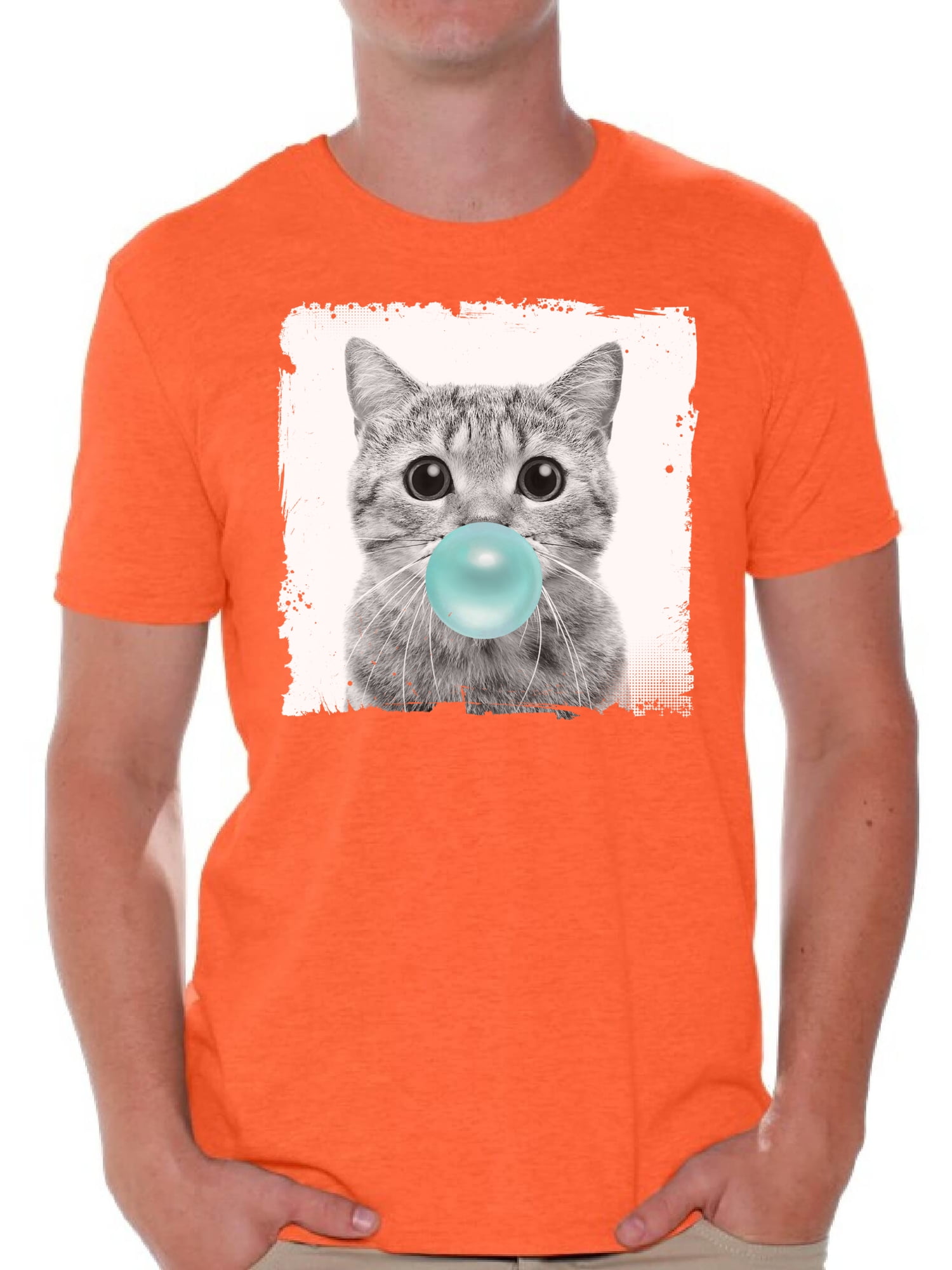 Awkward Styles Cat Blow Blue Gum T Shirt Cat Clothing Animal TShirt