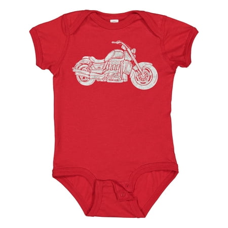 

Inktastic Distressed Motorcycle Boys or Girls Baby Bodysuit