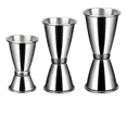 thumbnail image 1 of 3pc Dosificador Jigger 1x2 Onzas Bebidas Bar Medidor Caledon Xtellar Plateado, 1 of 3