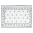 thumbnail image 5 of Newbridge Mykonos Grey Mediterranean Tile Bordered Fabric Placemats - Grey Medallion Print Indoor/Outdoor Stain Resistant, No-Iron Fabric Placemats, Set of 4 Placemats, 5 of 8