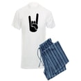 thumbnail image 1 of CafePress - Rock Metal Hand - Men's Light Pajamas, 1 of 1