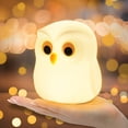 thumbnail image 1 of Luz nocturna LED para niños, luz nocturna para bebés sin piezas pequeñas | Luz fija con carga táctil y regulable | Búho lindo y colorido para regalo de ayuda para dormir, 1 of 5