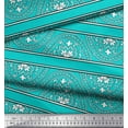 thumbnail image 3 of Soimoi Rayon Crepe Fabric Floral Block Decor Fabric Printed Yard 46 Inch Wide, 3 of 3