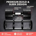 thumbnail image 3 of SQUATZ Adjustable Dumbbells, Black, 70 lb, 3 of 8