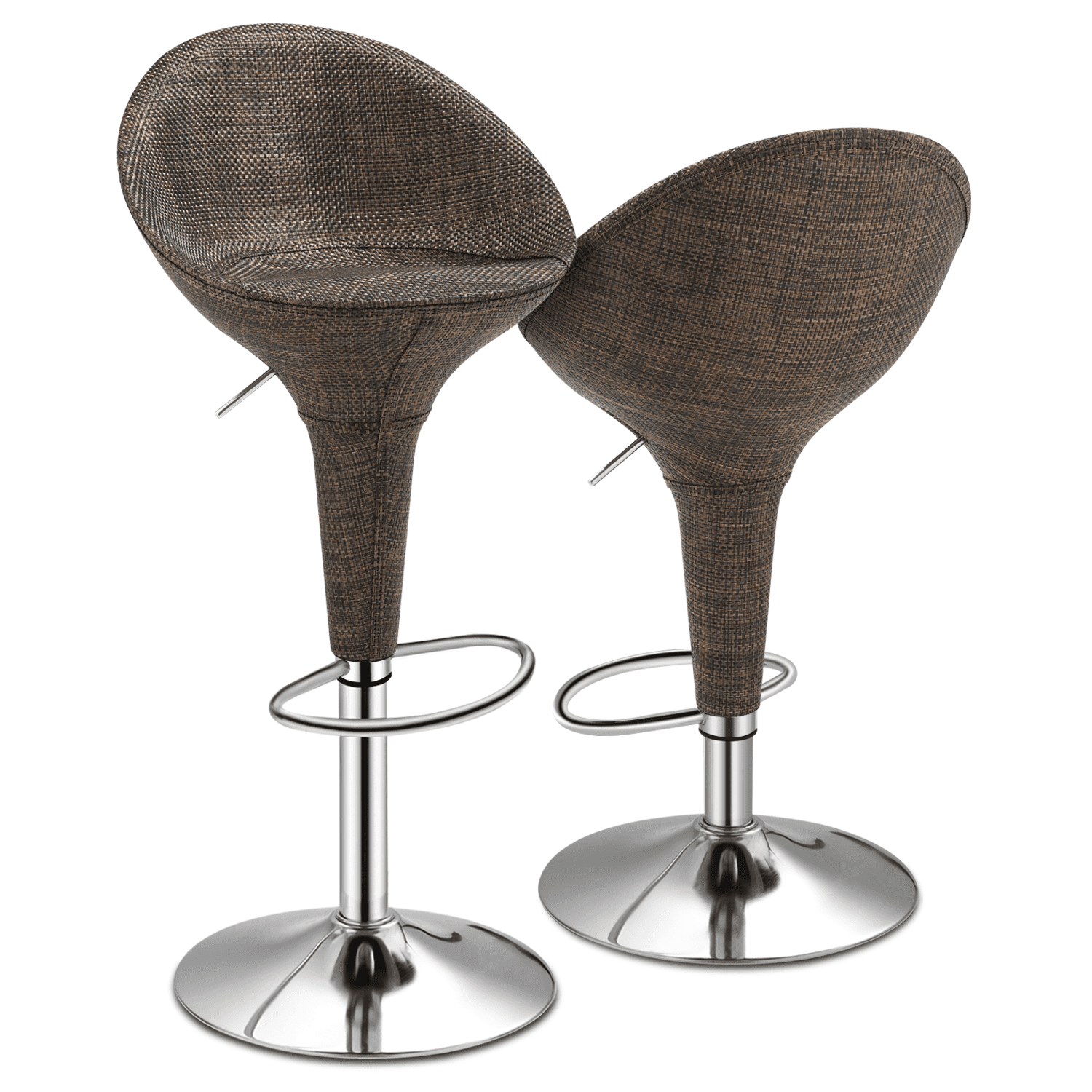 Magshion Adjustable Bar Stools Set of 2, Counter Height Chair Faux