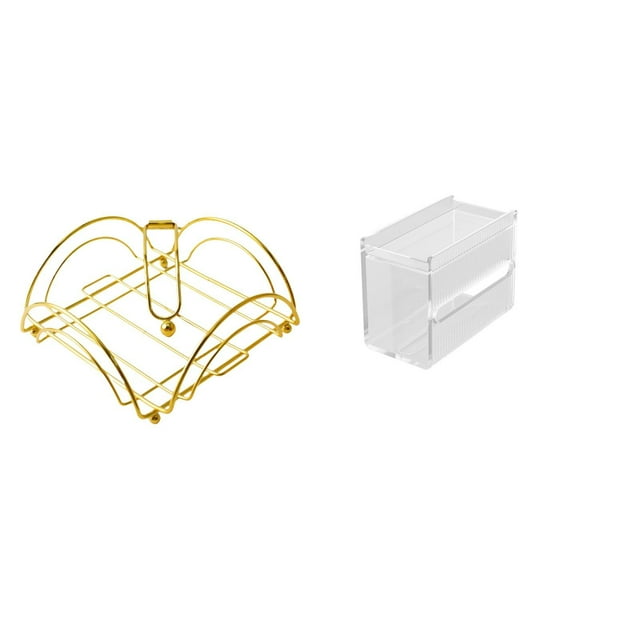 Servilletero,Servilletero Soporte para pañuelos de papel de mesa,Dispensador de servilletas vertical con base de hierro,estuche de pañuelos,Caja de almacenamiento de papel higiénico de pared