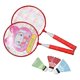 thumbnail image 3 of Raqueta de bádminton para niños Juego deportivo con 3 bádmintons Bádminton Rojo, 3 of 9