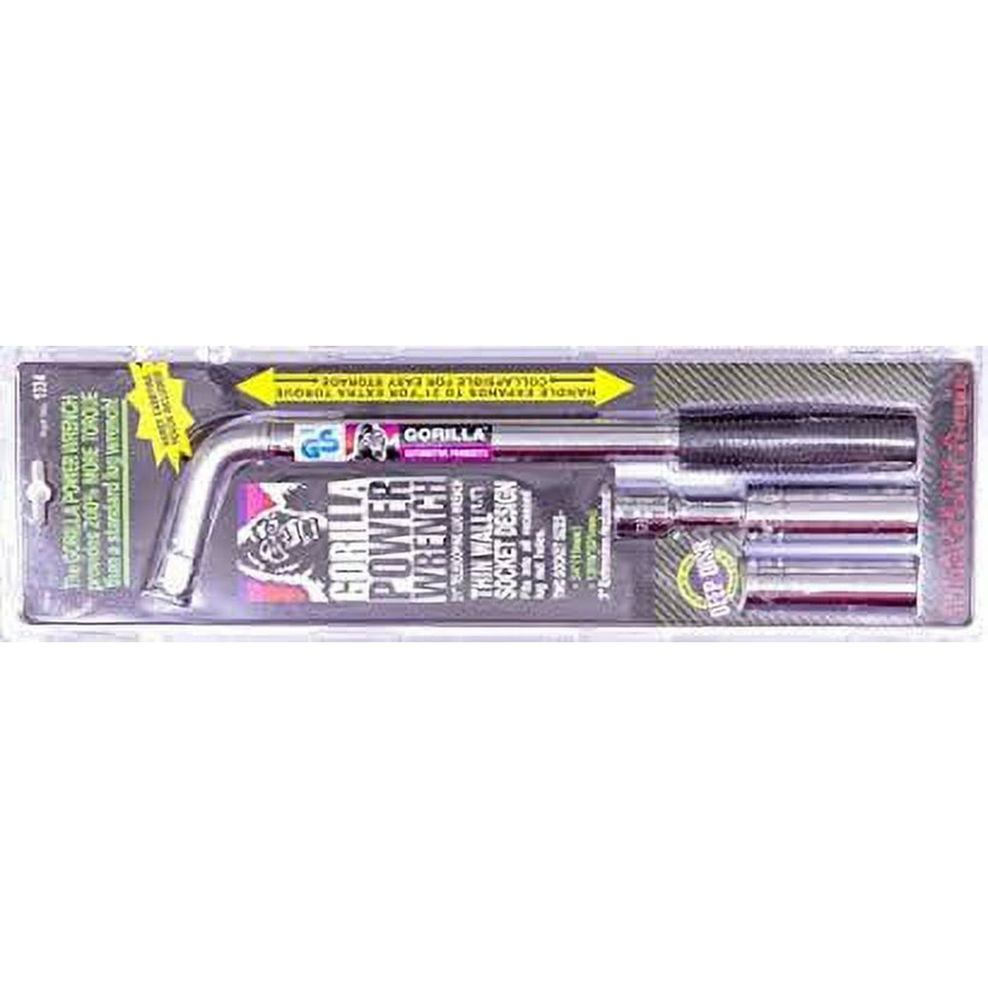 Gorilla 1334, 17.59 in x 5.36 in x 0.72 in Telescoping Handle Power Lug Wrench