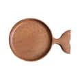 thumbnail image 1 of Plato de madera para salsa de pescado, plato de condimento con forma de pez bonito, platos naturales para aperitivos, cuenco para inmersión de Sushi, 1 of 8