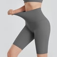 thumbnail image 4 of Work Out Shorts Gym for Solid Color Yoga Sports Tight Shorts, 4 of 5