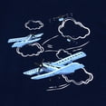 thumbnail image 6 of NIPAXO Boys Pajamas Set Long Sleeve Airplane Cloud Print Casual Sleepwear with Blue Trim for Toddler Little Boys, 6 of 8