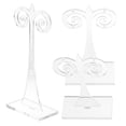 thumbnail image 1 of 3pcs Earring Display Stand Clear Acrylic Display Rack Earring Organizer for Store, 1 of 9