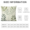 thumbnail image 5 of YINGXI  Block Print Throw Pillow Covers Green Botanical Pillow Cases Vintage Plant Decorative Cushion Covers for Sofa Couch 24x24in, 5 of 5