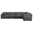 thumbnail image 2 of Sasha 5-piece Upholstered Modular Sectional Barely Black, 2 of 10