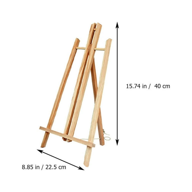 Tinksky Mini Wooden Picture Frame Tripod Display Easels Stand for Phone  Photo Frame Painting Art 