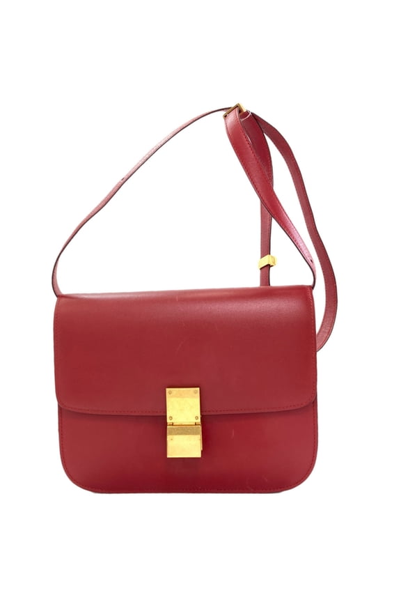 Pre-Owned Celine Classic Box Shoulder Bag, Calfskin, Women's