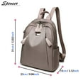 thumbnail image 4 of Spencer Fashion Oxford Women Backpack - Water Resistant Travel Satchel Handbag Anti-theft School Shoulder Bags Rucksack for Outdoor Shopping (9.06"*5.12"*12.20",Black), 4 of 7