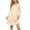 Yellow, variant on Spazoro Girls Night-gown Dress, Round Neck Relaxed Fit Lightweight Long Sleeve Bow Heart Print Silky Satin Loungewear for Kids Hot Pink Size 7-8