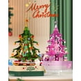 thumbnail image 6 of Christmas Building Blocks Music Box Toy Sets, Green Crystal Christmas Tree 558 Pieces, Holiday Decoration Block Kit with Music, 6 of 8