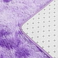 thumbnail image 2 of Noahas Fluffy Area Rug for Living Room Bedroom, 4 x 6 Tie-Dyed Purple Rug Fuzzy Non-Slip Modern Carpet Ultra Soft Faux Fur Rugs for Dorm Kids Room Home Decor, 2 of 7