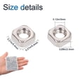 thumbnail image 2 of Square Nuts, 200 Pcs 304 Stainless Steel M3 Square Nuts Machine Screw Nuts Metric Coarse Nuts with Box, 2 of 5