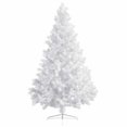 thumbnail image 5 of vidaXL Artificial Half Pre-Lit Christmas Tree White and Gold with Ball Set 150 Lights, 5 of 11
