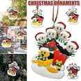 thumbnail image 2 of Adornos colgantes para árbol de Navidad, adorno para familia con mascotas, colgantes de Navidad, decoración artesanal, 2 of 5