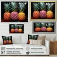 thumbnail image 4 of Designart "Nectar From A Neon Pineapple I" Pineapples Floater Framed Canvas Art Print, 4 of 5