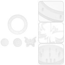 LEORX Silicone Mold Making Kits 1 Set 4Pcs White Mold for Crafting Sessions and Home Decoration