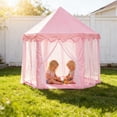 thumbnail image 6 of Lunxisen 1 Pcs Princess Play Tent Castle Pop Up Mesh Playhouse Indoor Outdoor Kids Gift Carry Bag, 6 of 7