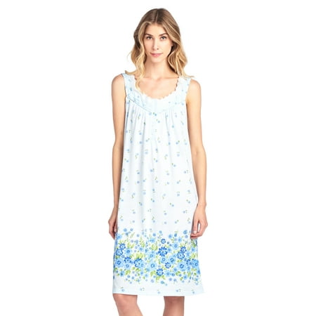 

Casual Nights Women s Fancy Lace Floral Sleeveless Nightgown