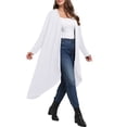 thumbnail image 2 of Cueply Women's Plus Size Cardigan Lightweight Long Sleeve Maxi Long Knitted Tops Open Front Sweater, 2 of 6