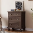 thumbnail image 1 of Kojooin Commode Vintage à 4 Tiroirs pour Chambre, Commode en Bois avec Pieds Fuselés, 1 of 7