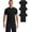 Black/Black/Black, variant on Men's Bamboo Viscose Crew Neck T-Shirt, Cooling